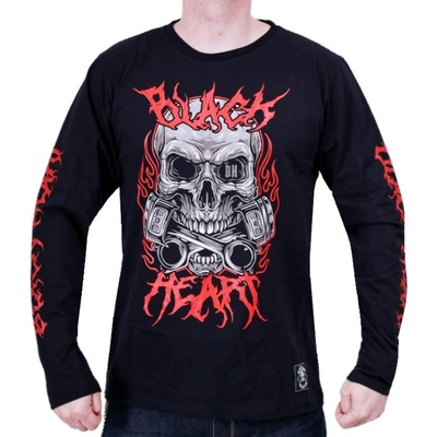 Black heart мъжка тениска black heart - metal head - ЧЕРНА - 13371