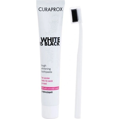 Curaprox Bieliaca s jemnou príchuťou White Is Black Tough Whitening Tooth Paste 90 ml