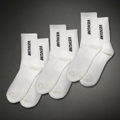 Venum Europe Venum Essential Crew White Black 3 páry