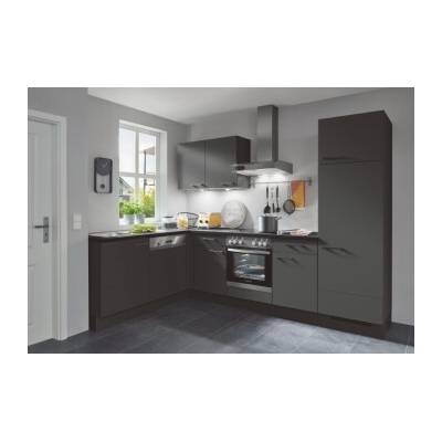 Lightstyle SET KUCHYNĚ K1 TOUCH, BŘIDLICOVĚ ŠEDÁ, PRAVÁ VARIANTA, VČETNĚ SPOTŘEBIČŮ