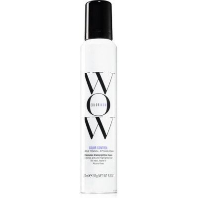 Color WOW Color Control Purple Toning + Styling Foam тонираща пяна за блонд коса и коса с кичури 200x1ml