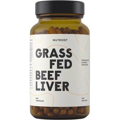 Nutriest Grass Fed Beef Liver 400 mg [240 капсули]