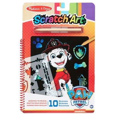 Melissa & Doug - Детска книжка скреч арт - Маршал Пес Патрул (8)