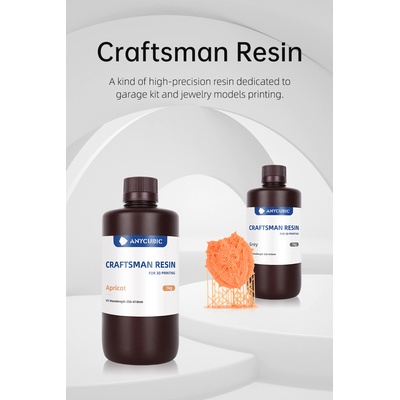 Anycubic Занаятчийска смола Anycubic Craftsman Resin 500 мл (resin_crafts_500_white)