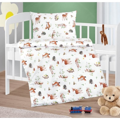 Veratex povlečení Agáta zvířátka v lese 90 x 135 cm 45 x 60 cm – Hledejceny.cz