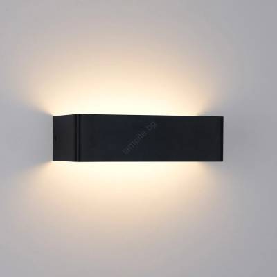 Brilagi - LED външно стенно осветително тяло DONNANI LED/12W/230V черно IP44 (BG4602)