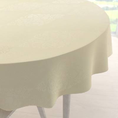 Biante Teflónový okrúhly obrus TF-104 Svetlo vanilkový zámocký vzor Ø 90 cm