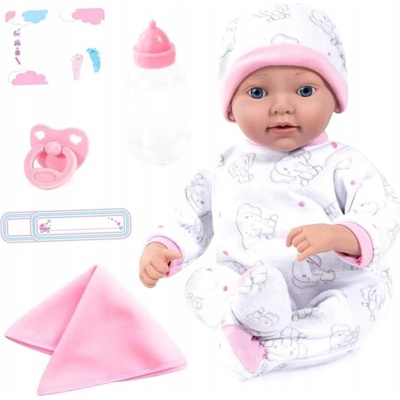 Bayer Design Reborn Baby panenka 38 cm bílá