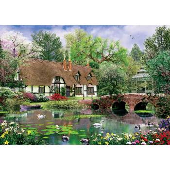 Image 1 of Art Puzzle - Puzzle Davison: Lotus Flowers - 1 000 piese