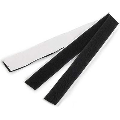 Prima-obchod Suchý zip háček + plyš samolepicí stříhaný šíře 20 mm, barva černá