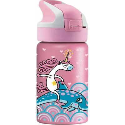 Laken termoska 350 ml růžový potisk