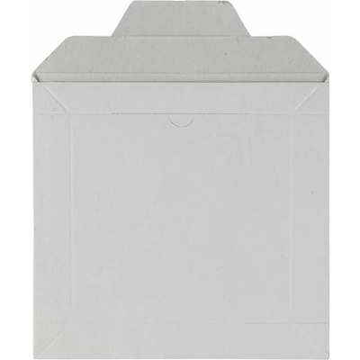 Kartonové obálky - na CD (16,0 x 16,1 cm), bílé, 10 ks