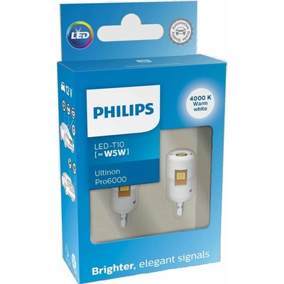 Philips LED W5W 12V 0,9W Ultinon Pro6000 SI 4000K 2ks 11961WU60X2