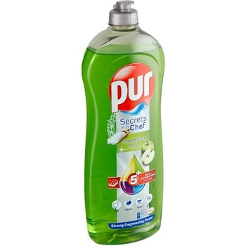 Pur Secrets of Chef Soda Effect Apple prostriedok na ručné umývanie riadu 750 ml