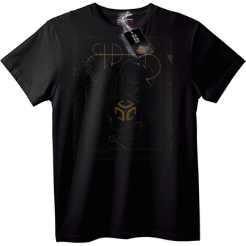 NOONEBRAND Тениска ELDER Геометрично лого - 2XL, Black