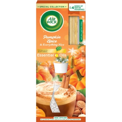 Air Wick Reed Diffuser Pumpkin Spice & Everything Fine aróma difuzér s náplňou 25 ml