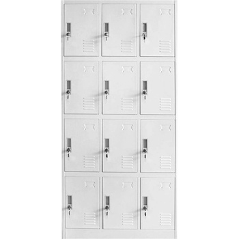 RFG Гардероб RFG, метален, с дванадесет отделения, 185 x 90 x 40 (4035180036)