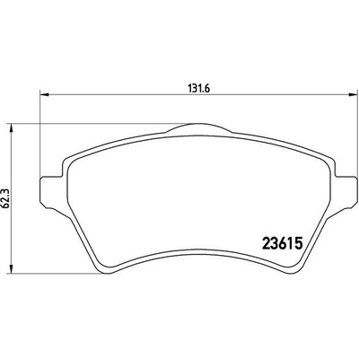 BREMBO Sada brzdových platničiek kotúčovej brzdy P44011