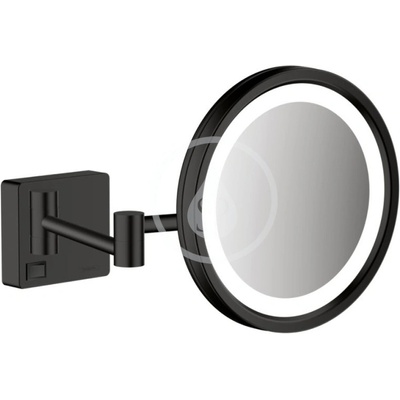 Hansgrohe 41790670 AddStoris kozmetické zrkadlo LED čierna matná