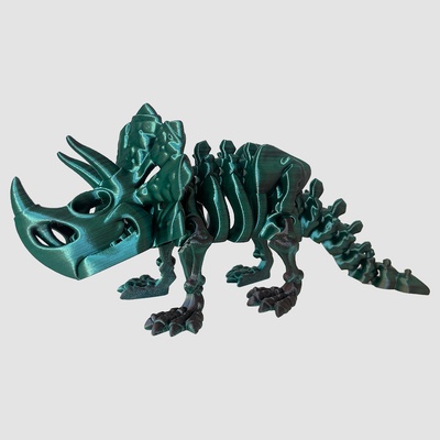 Flexi Factory Flexi Triceratops kostra m 3D tisk