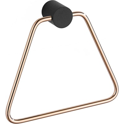 Mexen Aron закачалка за кърпи, черен/розово злато - 7088132-67 (7088132-67)