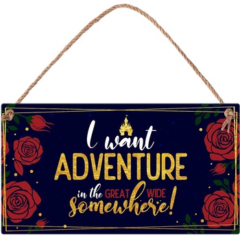Simetro Табелка Simetro - I Want Adventure In The Great Wide Somewhere! (20129)