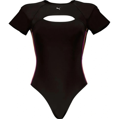 PUMA Бански костюм Puma 701230273 Peek A Boo swimsuit - Black (Black)