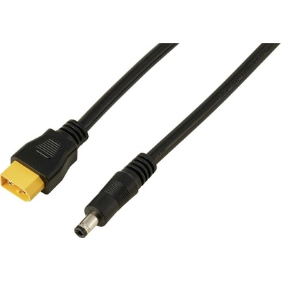 Kábel DC zástrčka 2,5/5,5 mm na XT60 0,5 m čierna TRU COMPONENTS Množstvo: 1 ks