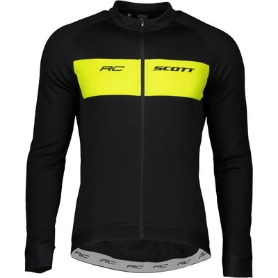 Scott Shirt M's RC Warm l/s black/sulphur yellow