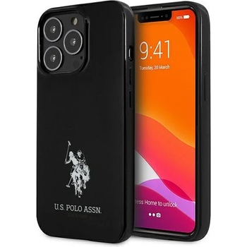 U. S. Polo Assn Калъф US Polo USHCP13LUMHK Horses Logo, за iPhone 13 Pro / 13, черен (USP000121)