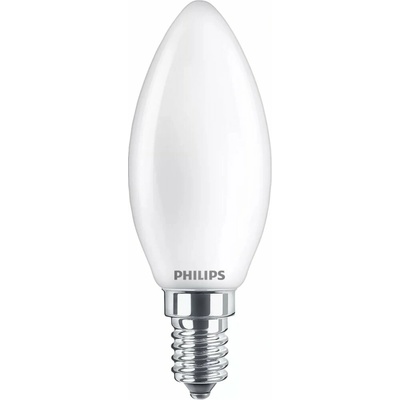 Philips LED žiarovka E14 B35 3,4W = 40W 470lm 2700 Teplé vlákno Mlieko Stmievateľné