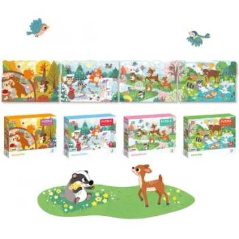 Image 1 of dodo - Комплект с пъзели - 4 броя x 60 части - Сезони (300400)