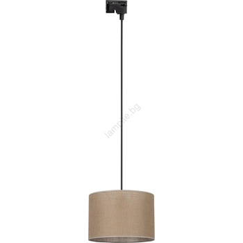 TK Lighting Пендел за релсова система TRACER 1xE27/15W/230V Ø 30 см черен/кафяв (TK10672)