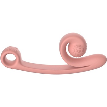 ostatní Силиконов вибратор Snail Vibe Curve с клиторен накрайник (24 см)