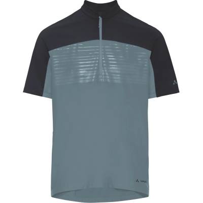Vaude Мъжка фланелка с къс ръкав за колоездене Vaude Qimsa Pro Half Zip Shirt Cycling jersey - Heron - размер XXL (056-3956-0315)