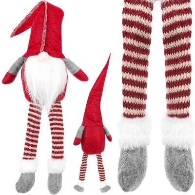 ISO 11425 Vianočné dekorácie Škriatok 50 cm červený