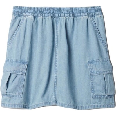 Gap Denim Cargo dívčí sukně světle modrá