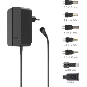 Hama Универсално захранване, регулируемо, 2250mA, 27W, max. 12V, 7 адаптера (HAMA-223617)