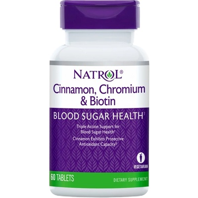 Natrol Cinnamon / Chromium / Biotin [60 Таблетки]