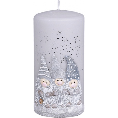 Ceramicus TRPASLÍCI VÁLEC vánoční d7x14cm šedá