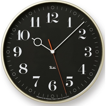 Lemnos Стенен часовник Riki Ring 25 см черен (WR20-05 BK)