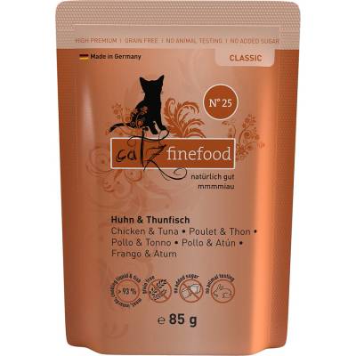 catz finefood kuřecí a tuňák 8 x 85 g