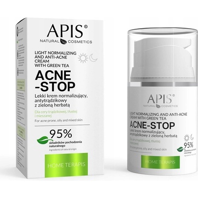 Apis Acne-Stop Lehký normalizující krém se zeleným čajem 50 ml