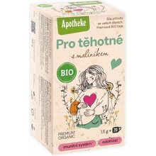 Apotheke BIO Pro těhotné s maliníkem čaj 20 x 1,5 g