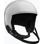 Salomon Детска скиорска каска Salomon Equipe Fis + Chinguard Jr white/race blue