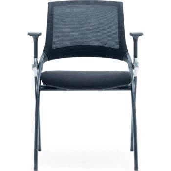 Image 1 of RFG Посетителски стол RFG Swiss M, дамаска и меш, черна седалка, черна облегалка, 2 броя в комплект (ON4010100253)