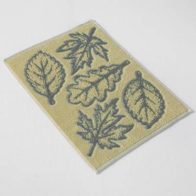 Veba kuchyňský ručník ZARA podzimní listy žlutošedá 35 x 50 cm