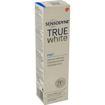 Sensodyne True white mint zubná pasta 75 ml + zubná kefka soft