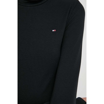 Tommy Hilfiger Блуза с дълги ръкави Tommy Hilfiger в черно с поло WW0WW39826 (WW0WW39826)