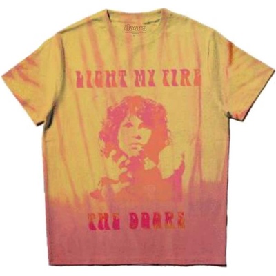 The Doors tričko Light My Fire oranžové